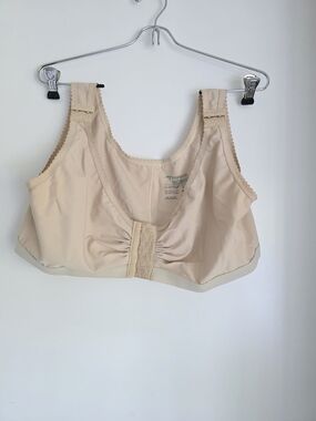 Marena Beige Front-Closure Comfort Bra 4648